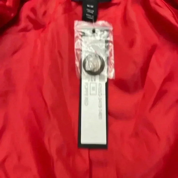 Tribal Jacket Poppy Red Boutique Brand Classic Preppy Lined Button Closure NWT - Picture 7 of 16